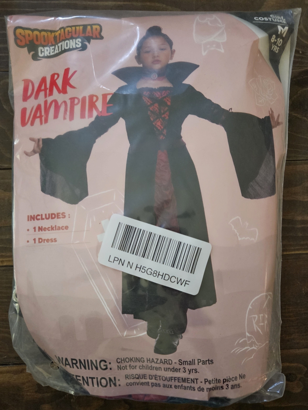 Spooktacular Creations Dark Vampire Costume for Kids - Black & Red